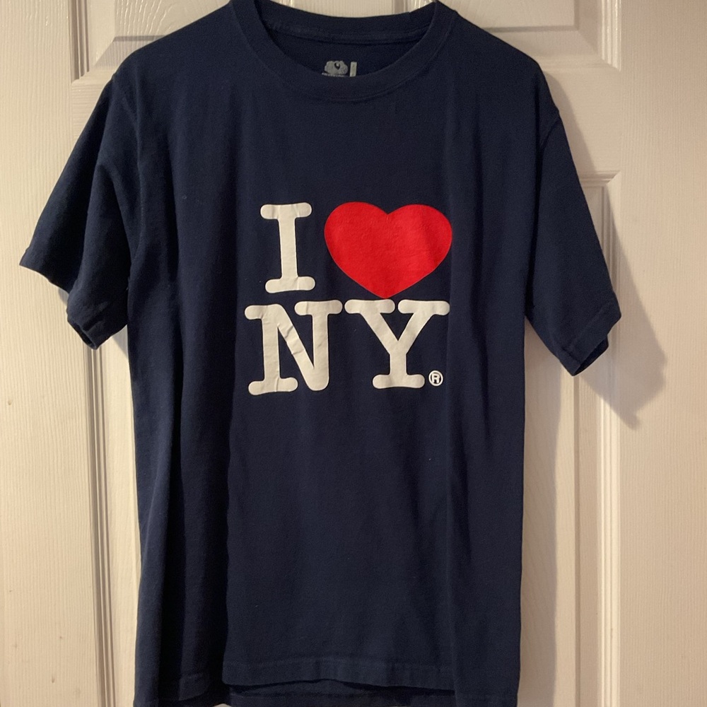 I Love NY Navy youth shirt